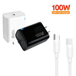 TE-PD46 GaN 100W PD 45W Voll kompatibles Ladegerät mit Typ-C auf Typ-C Datenkabel, US-Stecker