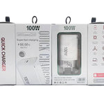 TE-PD46 GaN 100W PD 45W Voll kompatibles Ladegerät mit Typ-C auf Typ-C Datenkabel, EU-Stecker