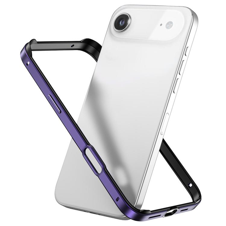 Metal Hybrid Silicone Four-Corner Shockproof Cooling Phone Frame Case, For iPhone 17 Pro Max, For iPhone 17 Pro, For iPhone 17, For iPhone Air