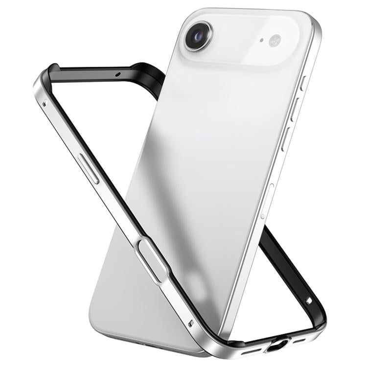 Metal Hybrid Silicone Four-Corner Shockproof Cooling Phone Frame Case, For iPhone 16 Pro Max, For iPhone 16 Pro, For iPhone 16 Plus, For iPhone 16