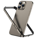 Metal Hybrid Silicone Four-Corner Shockproof Cooling Phone Frame Case, For iPhone 16 Pro Max, For iPhone 16 Pro, For iPhone 16 Plus, For iPhone 16