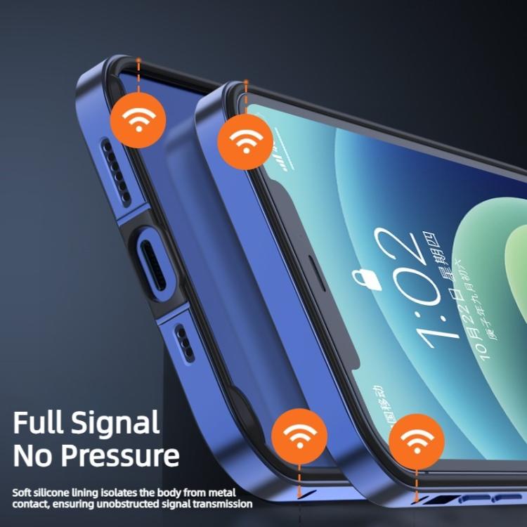 Metal Hybrid Silicone Four-Corner Shockproof Cooling Phone Frame Case, For iPhone 17 Pro Max, For iPhone 17 Pro, For iPhone 17, For iPhone Air