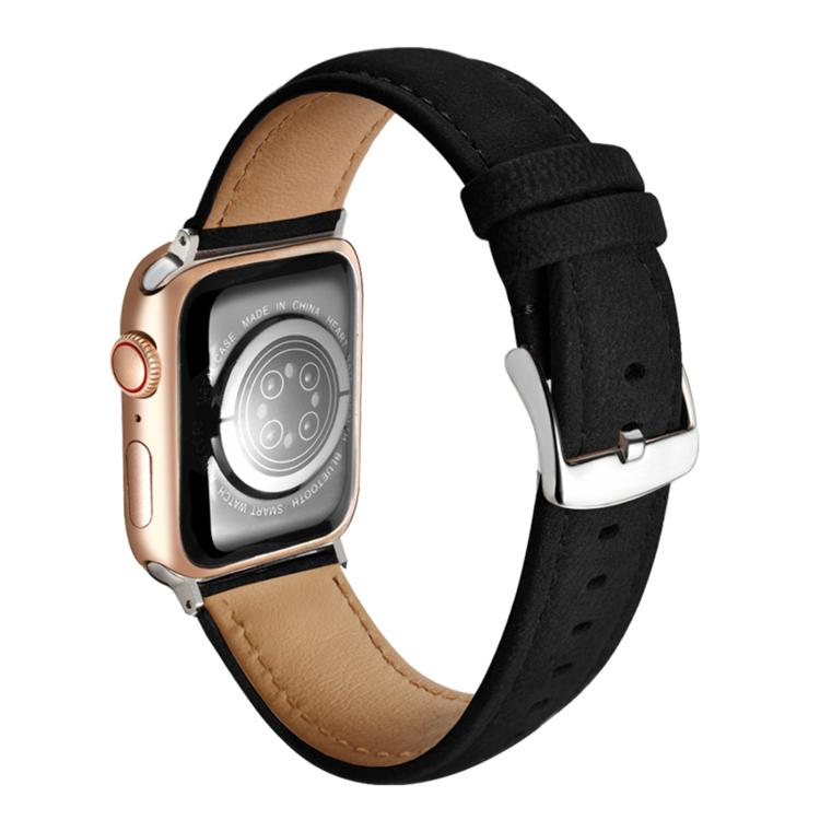 Double-Sided Suede Genuine Leather Watch Band, For Apple Watch 46mm / 49mm / 45mm / 44mm, For Apple Watch 42mm / 41mm / 40mm / 38mm