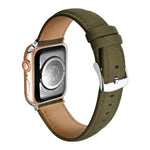 Double-Sided Suede Genuine Leather Watch Band, For Apple Watch 46mm / 49mm / 45mm / 44mm, For Apple Watch 42mm / 41mm / 40mm / 38mm