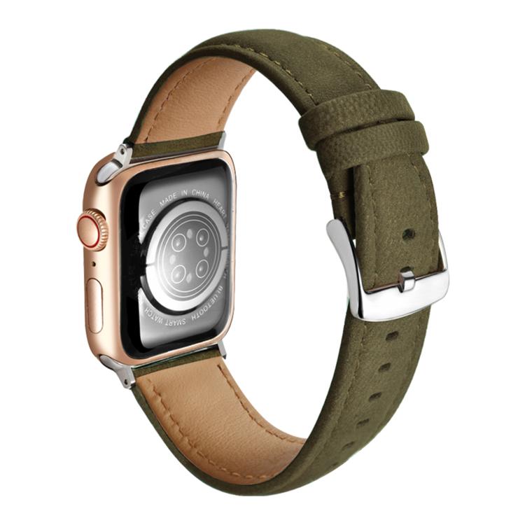 Double-Sided Suede Genuine Leather Watch Band, For Apple Watch 46mm / 49mm / 45mm / 44mm, For Apple Watch 42mm / 41mm / 40mm / 38mm