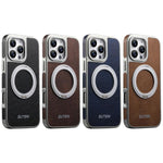 Suteni G6 Crazy Horse Struktur Elektroplattierte 360-Grad-Drehhalter Magnetische Handyhülle, Für iPhone 13 Pro Max, Für iPhone 13 Pro