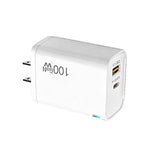 PD47 100W GaN PD Type-C, QC3.0 USB Voll kompatibles Protokoll Ladegerät, US-Stecker, US-Stecker