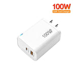 PD47 100W GaN PD Type-C, QC3.0 USB Voll kompatibles Protokoll Ladegerät, US-Stecker, US-Stecker