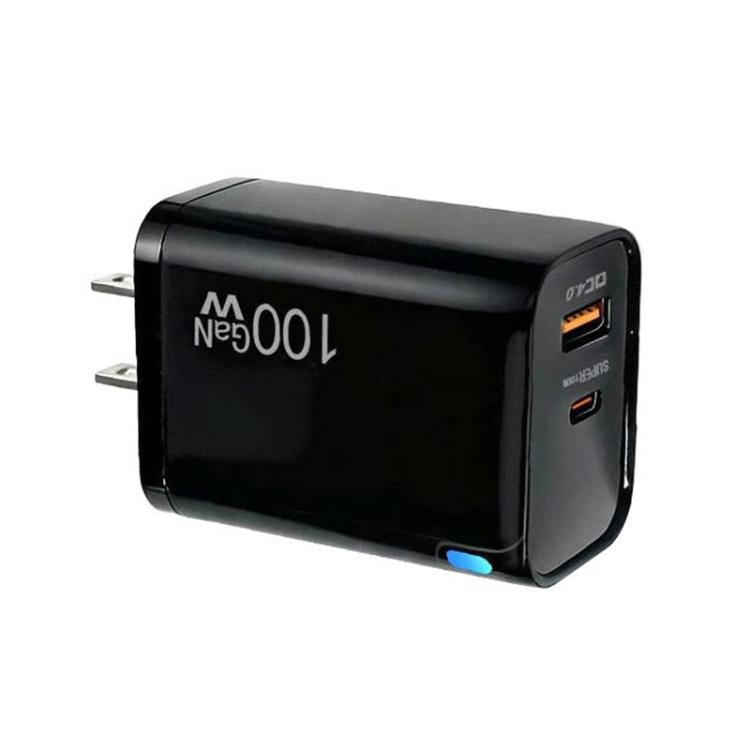 PD47 100W GaN PD Type-C, QC3.0 USB Voll kompatibles Protokoll Ladegerät, US-Stecker, US-Stecker
