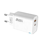PD47 100W GaN PD Type-C, QC3.0 USB Voll kompatibles Protokoll Ladegerät, EU-Stecker, EU-Stecker