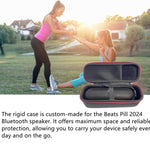 Für Beats Pill 2024 Bluetooth Lautsprecher Hartschalen-Tragetasche Outdoor Tragbarer Schutz-Aufbewahrungskoffer, Für Beats Pill 2024