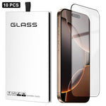10 Stück 0,18mm Ultra-Dünne Ultraschall HD Siebdruck Hoch-Aluminium Dick-Gel Gehärtete Glasfolie, Für iPhone 17e / 16e, Für iPhone 17 Pro Max, Für iPhone 17 Pro, Für iPhone 17, Für iPhone Air, Für iPhone 16 Pro Max, Für iPhone 16 Pro, Für iPhone 16 Pl...