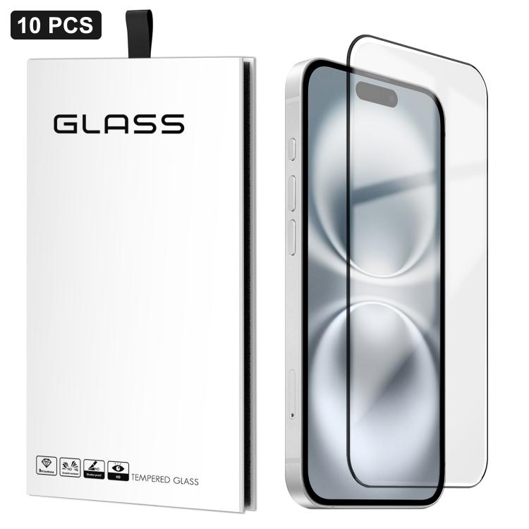 10 Stück 0,18mm Ultra-Dünne Ultraschall HD Siebdruck Hoch-Aluminium Dick-Gel Gehärtete Glasfolie, Für iPhone 17e / 16e, Für iPhone 17 Pro Max, Für iPhone 17 Pro, Für iPhone 17, Für iPhone Air, Für iPhone 16 Pro Max, Für iPhone 16 Pro, Für iPhone 16 Pl...