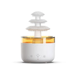 Dreifarbige Lichter Ultraschall Luftbefeuchter Wolkenregen Aromatherapie Diffusor, Wolkenregen