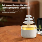 Dreifarbige Lichter Ultraschall Luftbefeuchter Wolkenregen Aromatherapie Diffusor, Wolkenregen