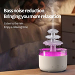 Dreifarbige Lichter Ultraschall Luftbefeuchter Wolkenregen Aromatherapie Diffusor, Wolkenregen