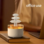 Dreifarbige Lichter Ultraschall Luftbefeuchter Wolkenregen Aromatherapie Diffusor, Wolkenregen