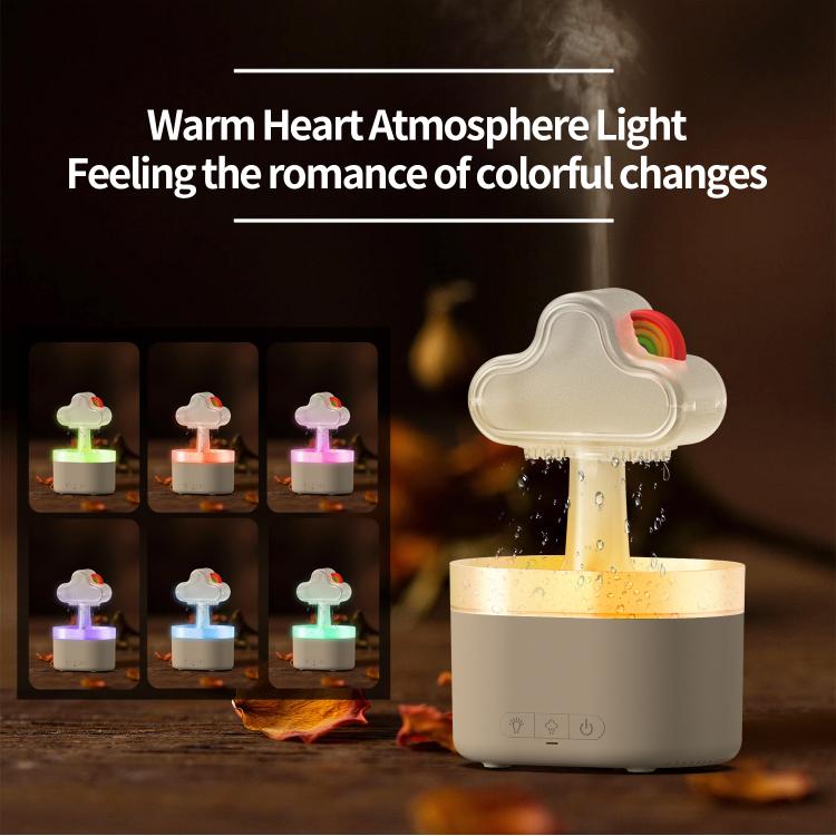 Ultraschall Luftbefeuchter Regenbogen Aromatherapie Diffusor, Regenbogen
