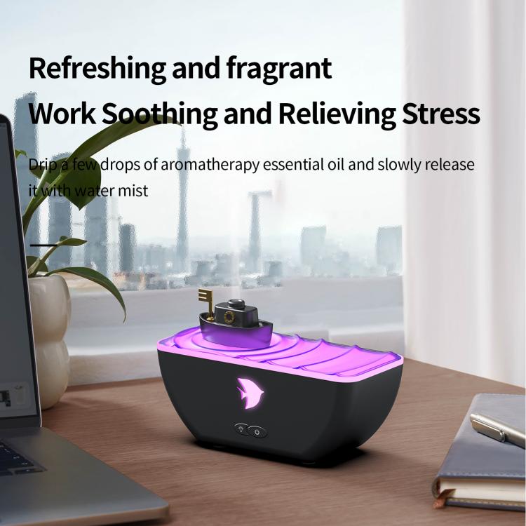Ultraschall Luftbefeuchter Kreativer Kleines Boot Aromatherapie Diffusor, Kleines Boot