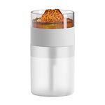 Simulierter Vulkan 7-Farben Ambientebeleuchtung Luftbefeuchter, Simulierter Vulkan