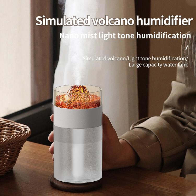 Simulierter Vulkan 7-Farben Ambientebeleuchtung Luftbefeuchter, Simulierter Vulkan