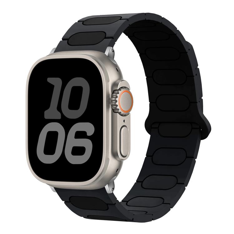 Oval Magnetic Silicone Watch Band, For Apple Watch 46mm / 49mm / 45mm / 44mm, For Apple Watch 42mm / 41mm / 40mm / 38mm