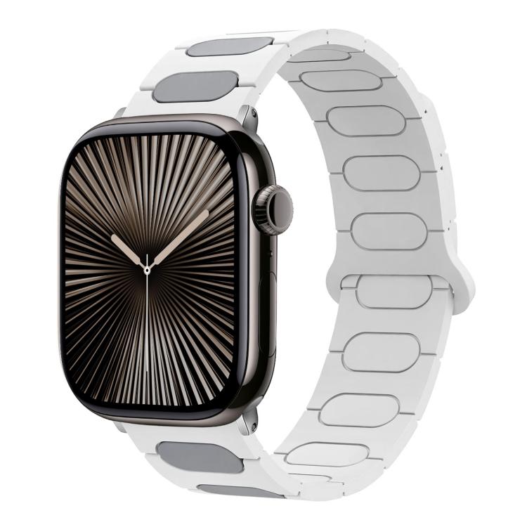 Oval Magnetic Silicone Watch Band, For Apple Watch 46mm / 49mm / 45mm / 44mm, For Apple Watch 42mm / 41mm / 40mm / 38mm