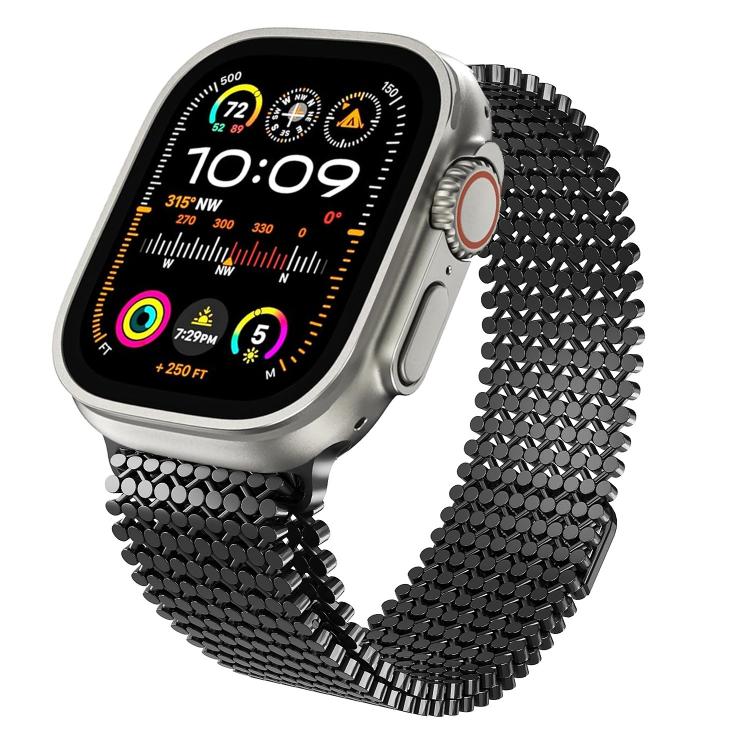 Molekulare Anordnung Magnetisches Edelstahl Uhrenarmband, Für Apple Watch 46mm / 49mm / 45mm / 44mm, Für Apple Watch 42mm / 41mm / 40mm / 38mm