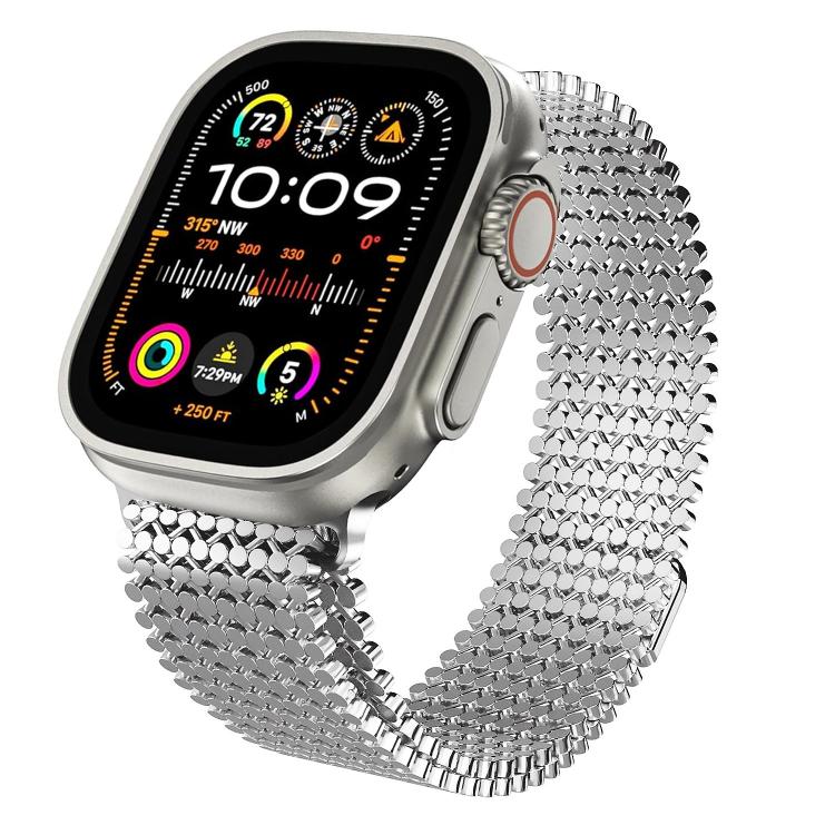 Molekulare Anordnung Magnetisches Edelstahl Uhrenarmband, Für Apple Watch 46mm / 49mm / 45mm / 44mm, Für Apple Watch 42mm / 41mm / 40mm / 38mm