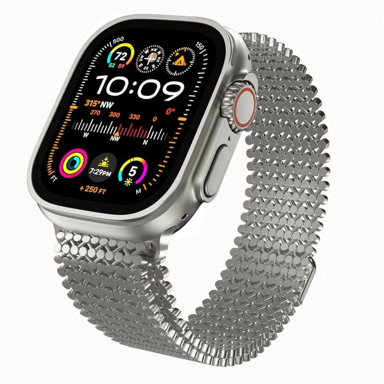 Molekulare Anordnung Magnetisches Edelstahl Uhrenarmband, Für Apple Watch 46mm / 49mm / 45mm / 44mm, Für Apple Watch 42mm / 41mm / 40mm / 38mm
