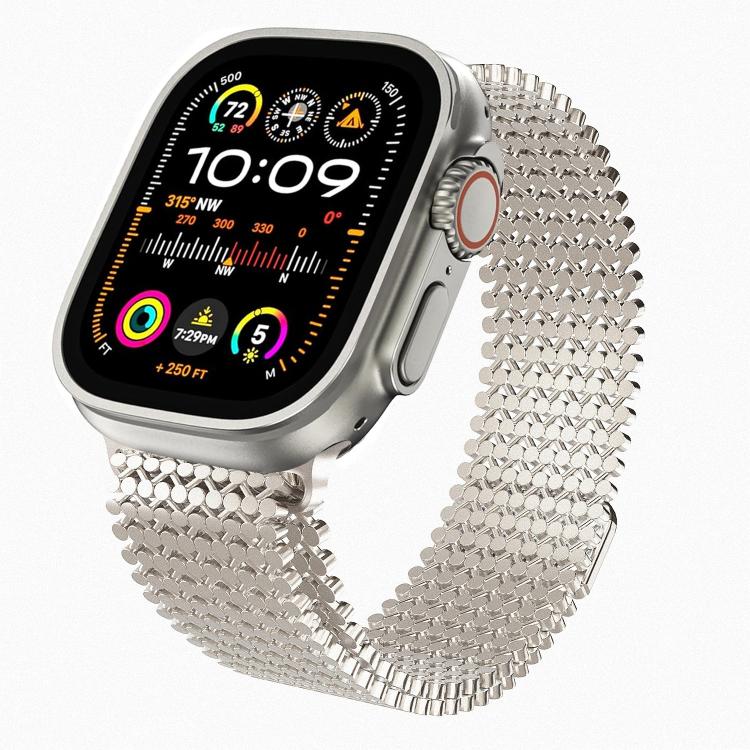 Molekulare Anordnung Magnetisches Edelstahl Uhrenarmband, Für Apple Watch 46mm / 49mm / 45mm / 44mm, Für Apple Watch 42mm / 41mm / 40mm / 38mm