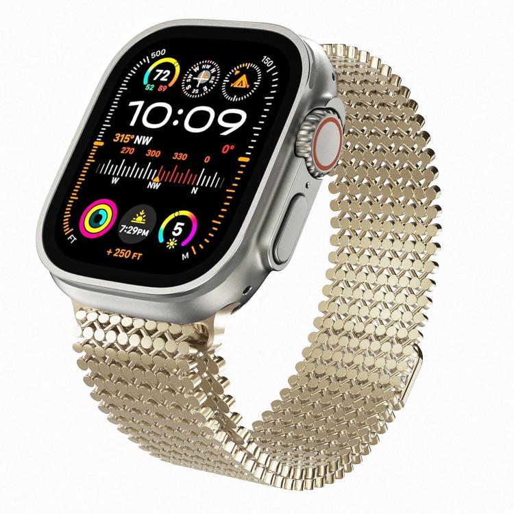 Molekulare Anordnung Magnetisches Edelstahl Uhrenarmband, Für Apple Watch 46mm / 49mm / 45mm / 44mm, Für Apple Watch 42mm / 41mm / 40mm / 38mm