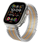 Molekulare Anordnung Magnetisches Edelstahl Uhrenarmband, Für Apple Watch 46mm / 49mm / 45mm / 44mm, Für Apple Watch 42mm / 41mm / 40mm / 38mm