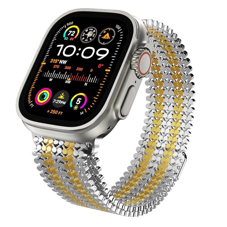 Molekulare Anordnung Magnetisches Edelstahl Uhrenarmband, Für Apple Watch 46mm / 49mm / 45mm / 44mm, Für Apple Watch 42mm / 41mm / 40mm / 38mm