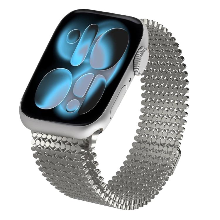 Molekulare Anordnung Magnetisches Edelstahl Uhrenarmband, Für Apple Watch 46mm / 49mm / 45mm / 44mm, Für Apple Watch 42mm / 41mm / 40mm / 38mm
