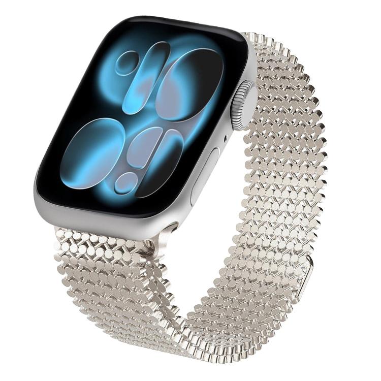 Molekulare Anordnung Magnetisches Edelstahl Uhrenarmband, Für Apple Watch 46mm / 49mm / 45mm / 44mm, Für Apple Watch 42mm / 41mm / 40mm / 38mm
