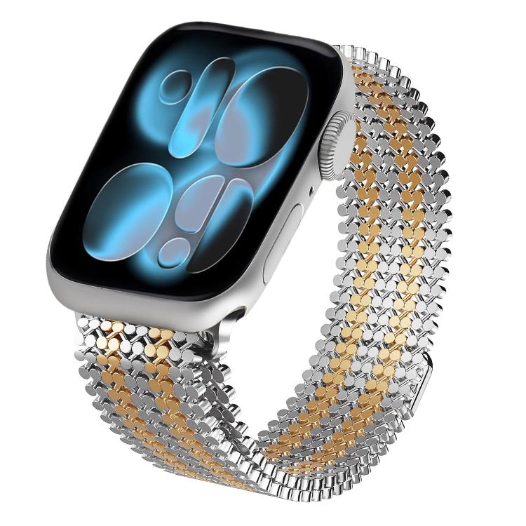 Molekulare Anordnung Magnetisches Edelstahl Uhrenarmband, Für Apple Watch 46mm / 49mm / 45mm / 44mm, Für Apple Watch 42mm / 41mm / 40mm / 38mm