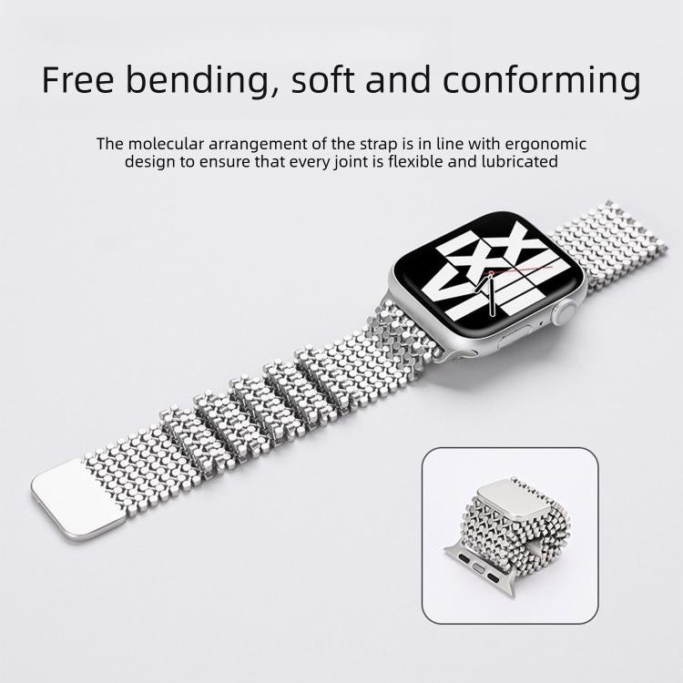 Molekulare Anordnung Magnetisches Edelstahl Uhrenarmband, Für Apple Watch 46mm / 49mm / 45mm / 44mm, Für Apple Watch 42mm / 41mm / 40mm / 38mm