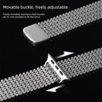 Molekulare Anordnung Magnetisches Edelstahl Uhrenarmband, Für Apple Watch 46mm / 49mm / 45mm / 44mm, Für Apple Watch 42mm / 41mm / 40mm / 38mm