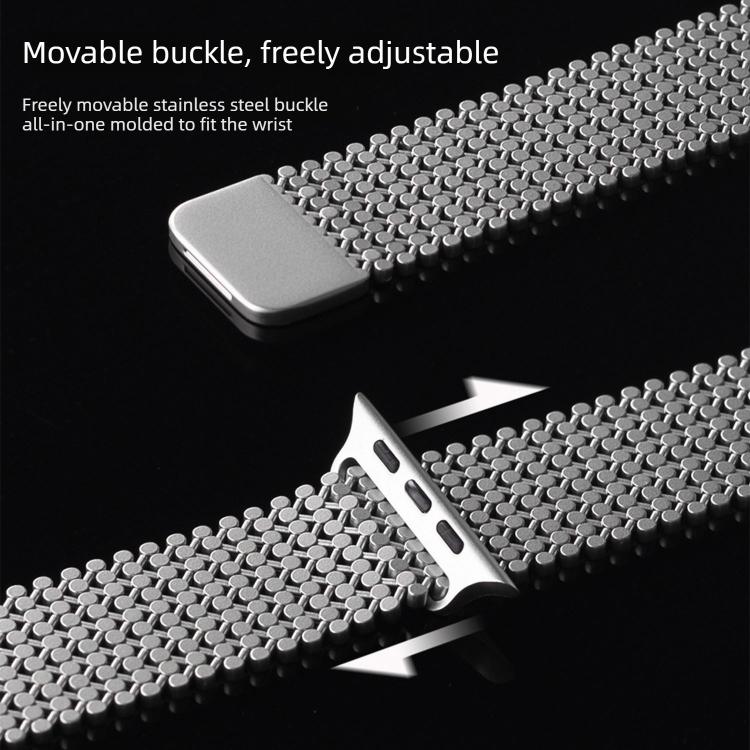 Molekulare Anordnung Magnetisches Edelstahl Uhrenarmband, Für Apple Watch 46mm / 49mm / 45mm / 44mm, Für Apple Watch 42mm / 41mm / 40mm / 38mm