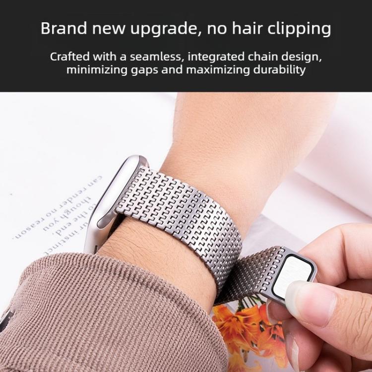 Stift-Ketten Mailänder Magnetisches Uhrenarmband, Für Apple Watch 46mm / 49mm / 45mm / 44mm, Für Apple Watch 42mm / 41mm / 40mm / 38mm