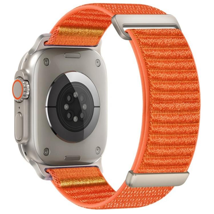 Two-section Mountain Pattern Hook And Loop Fastener Nylon Watch Band, For Apple Watch 46mm / 49mm / 45mm / 44mm, For Apple Watch 42mm / 41mm / 40mm / 38mm