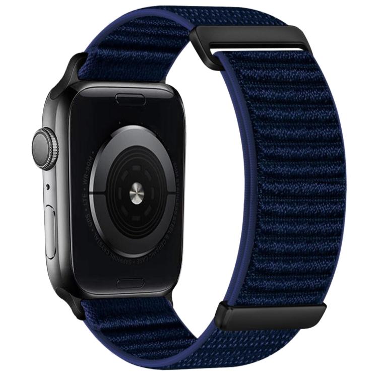 Two-section Mountain Pattern Hook And Loop Fastener Nylon Watch Band, For Apple Watch 46mm / 49mm / 45mm / 44mm, For Apple Watch 42mm / 41mm / 40mm / 38mm