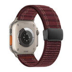 Magnetverschluss Wellenmuster Nylon-Uhrenarmband, Für Apple Watch 46mm / 49mm / 45mm / 44mm, Für Apple Watch 42mm / 41mm / 40mm / 38mm