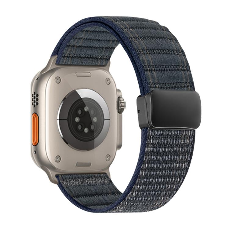 Magnetverschluss Wellenmuster Nylon-Uhrenarmband, Für Apple Watch 46mm / 49mm / 45mm / 44mm, Für Apple Watch 42mm / 41mm / 40mm / 38mm
