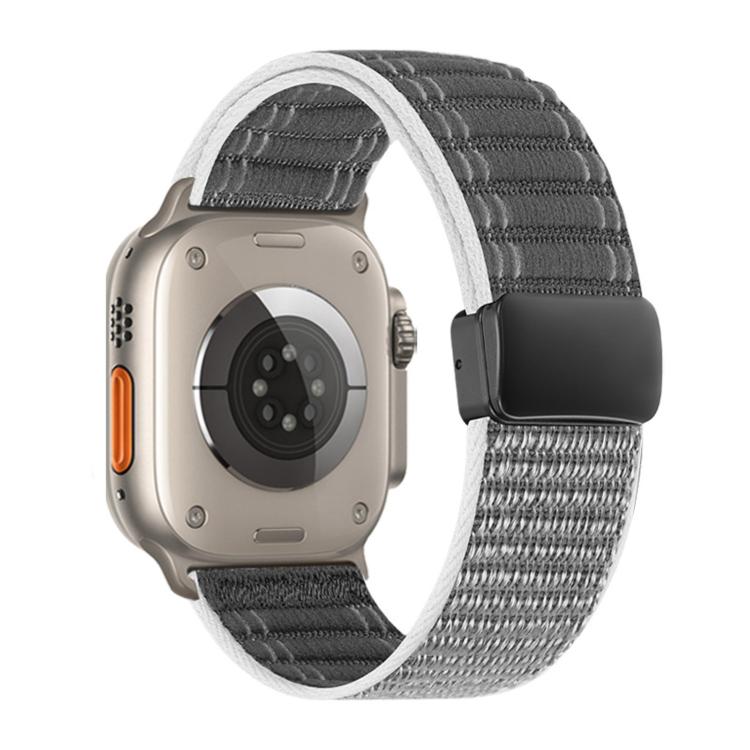 Magnetverschluss Wellenmuster Nylon-Uhrenarmband, Für Apple Watch 46mm / 49mm / 45mm / 44mm, Für Apple Watch 42mm / 41mm / 40mm / 38mm