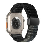 Magnetverschluss Wellenmuster Nylon-Uhrenarmband, Für Apple Watch 46mm / 49mm / 45mm / 44mm, Für Apple Watch 42mm / 41mm / 40mm / 38mm