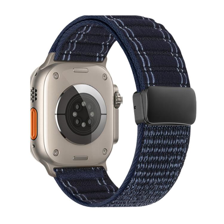 Magnetverschluss Wellenmuster Nylon-Uhrenarmband, Für Apple Watch 46mm / 49mm / 45mm / 44mm, Für Apple Watch 42mm / 41mm / 40mm / 38mm