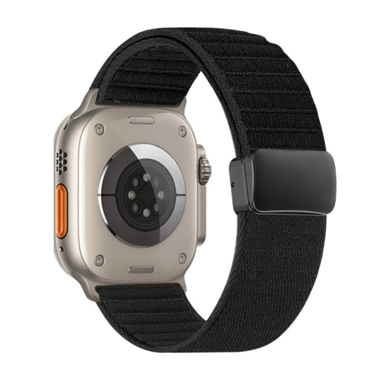 Magnetverschluss Wellenmuster Nylon-Uhrenarmband, Für Apple Watch 46mm / 49mm / 45mm / 44mm, Für Apple Watch 42mm / 41mm / 40mm / 38mm