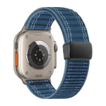 Magnetverschluss Wellenmuster Nylon-Uhrenarmband, Für Apple Watch 46mm / 49mm / 45mm / 44mm, Für Apple Watch 42mm / 41mm / 40mm / 38mm